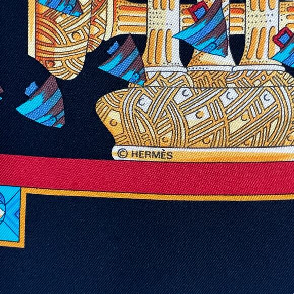 Hermès Atlantic Encounter Scarf - Picture 7 of 8